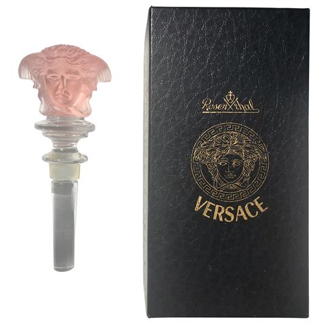 versace rosenthal medusa crystal bottle stopper|Versace rosenthal crystal bottle stopper.